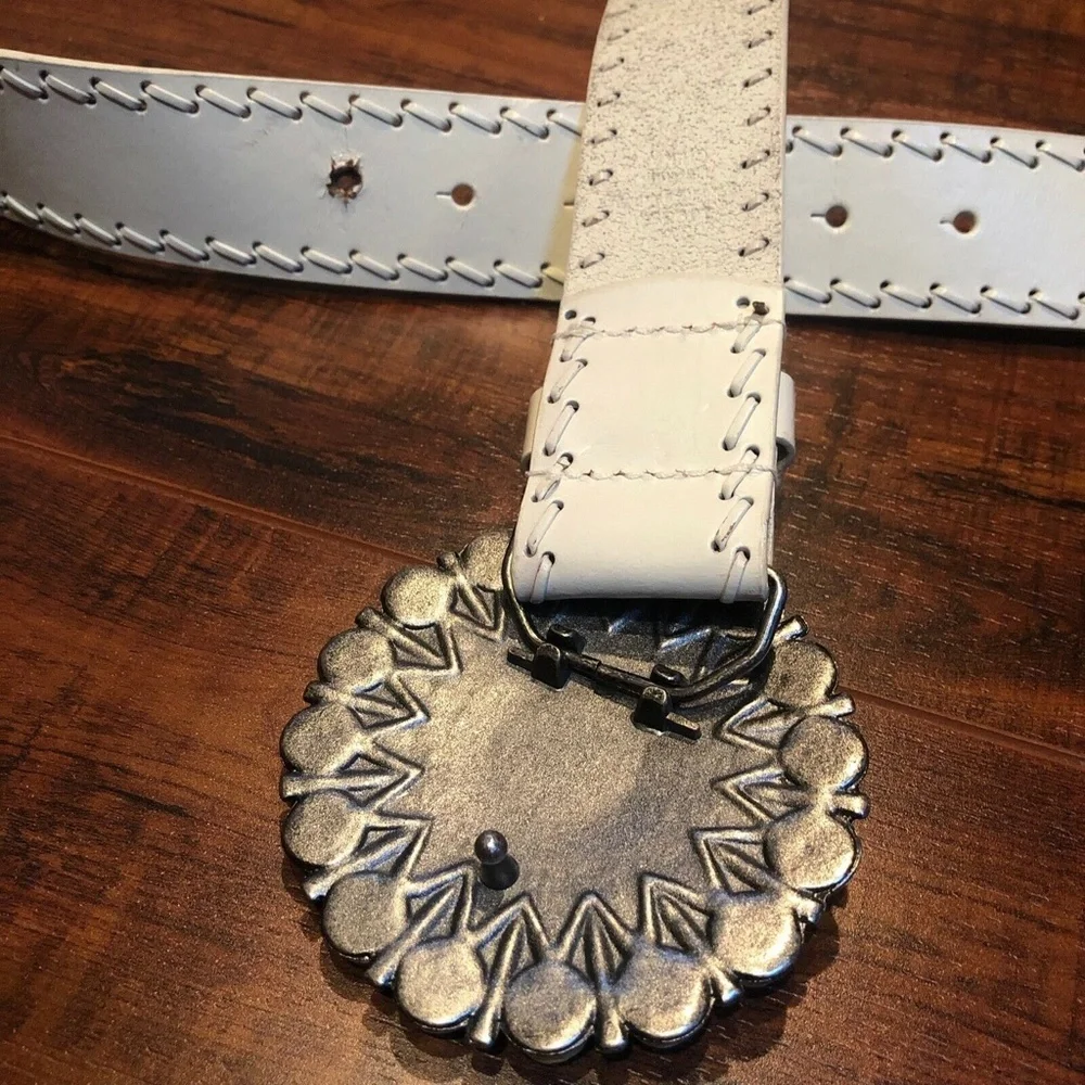 BOHO HIPPIE Bonded Leather Buckle Belt
